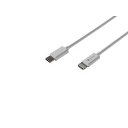 LIGHTNING(M)->USB-C(M) KABEL 1M HVID MFI prat