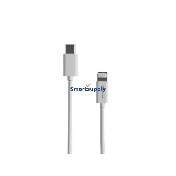 LIGHTNING(M)->USB-C(M) KABEL 2M HVID MFI PRAT