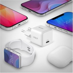 USB C 20W 3A Power Delivery 3.0 QC 3.0 v�goplader Hvid