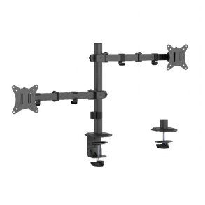 Skrivebordsmonteret dobbeltsk�rmsarm 17-32 tommer 9kg