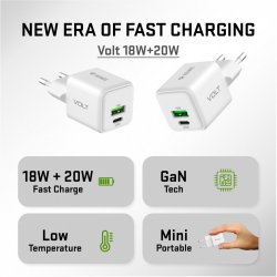 USB C/A v�goplader 20W/18W 3A Power delivery 3.0 QC3.0