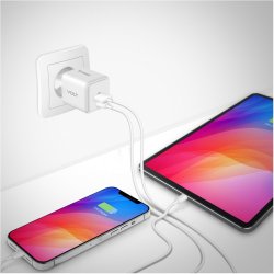USB C/A v�goplader 20W/18W 3A Power delivery 3.0 QC3.0