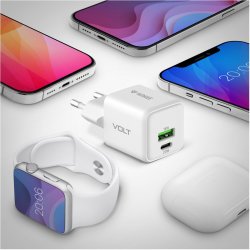 USB C/A v�goplader 20W/18W 3A Power delivery 3.0 QC3.0