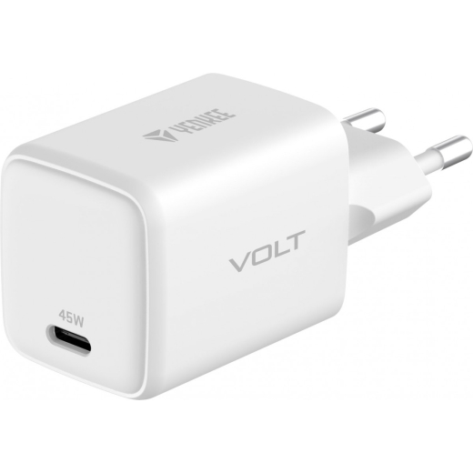 USB C 45W 3A Power delivery 3.0 QC3.0 netadapter, Hvid