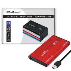 Harddiskadapter USB3.0 HDD/SSD 2.5" SATA3 r�d
