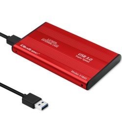 Harddiskadapter USB3.0 HDD/SSD 2.5" SATA3 r�d