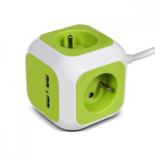 MagicCube quad stikd�se, 2 usb indgange 1,4m GB118