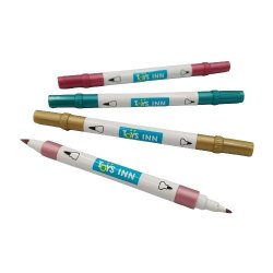 Acryl metalliske mark�rer med to spidser 12 stykker