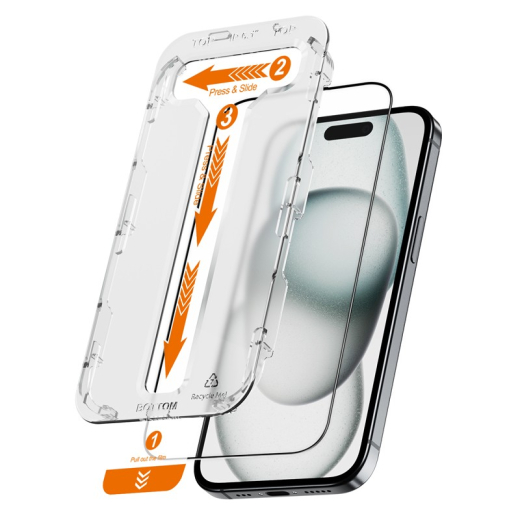 H�rdet glas iPhone 15 (2 stk) EasyShiel