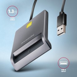 Smart card reader CRE-SM3T USB 1,3m kabel