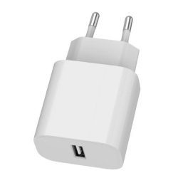 USB-A 2.4A oplader hvid