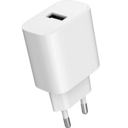 USB-A 2.4A oplader hvid