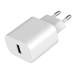 USB-A 2.4A oplader hvid