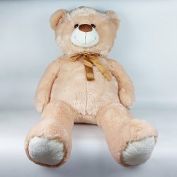 Mascot Plush Teddy Bear med sl�jfe 100 cm beige