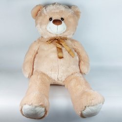 Mascot Plush Teddy Bear med sl�jfe 100 cm beige