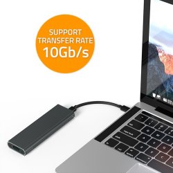 Kapsling til M.2 SSD | NVMe | PCIe | USB3.1 | 10Gb/s | 4TB | Grafit