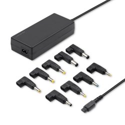 Universal automatisk str�mforsyning, 65W, 8 stik