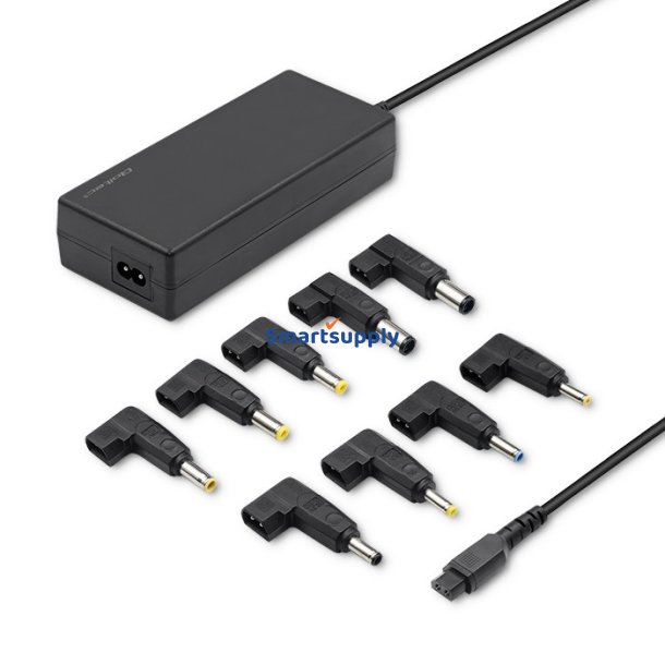 Universal automatisk str�mforsyning, 65W, 8 stik