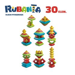 Rubanta Pythagoras blokke 30 stykker