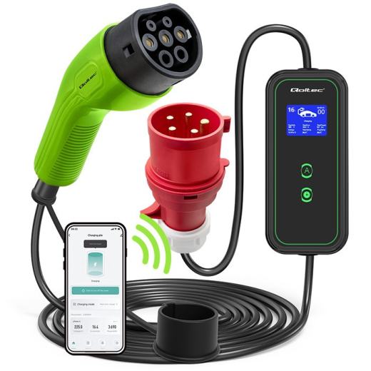 Mobil EV oplader med justerbar 2i1