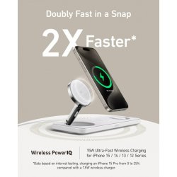 MagGo 3-i-1 Pad 15W Qi2 hvid