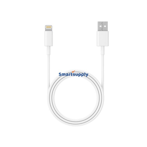 USB 2.0 kabel iPhone AM-lightning 1m hvid