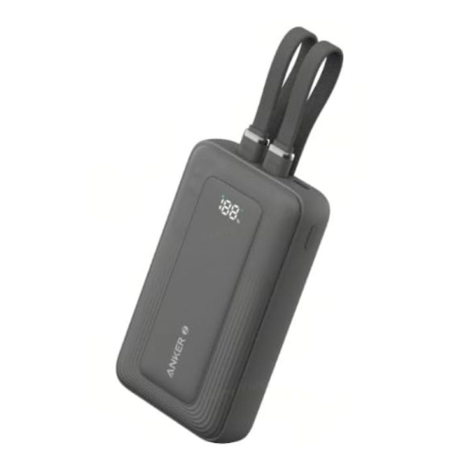 PowerBank 10k mAh 30W kabel C/Lightning 1USB-C 1USB-A C