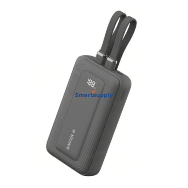 PowerBank 10k mAh 30W kabel C/Lightning 1USB-C 1USB-A C