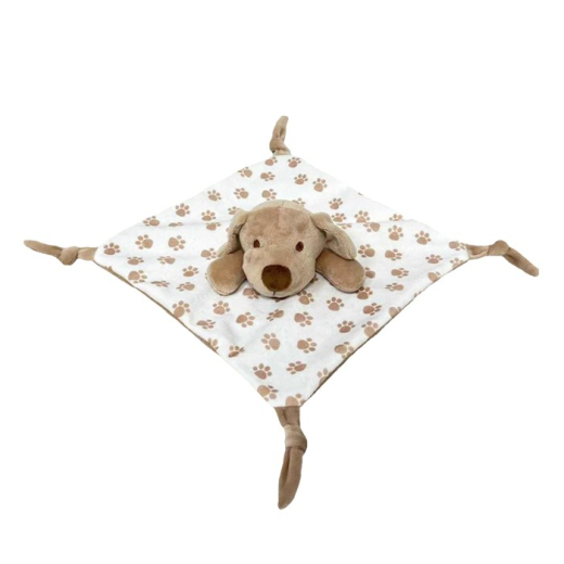 Krammedyr Milly beige hund 25x25 cm