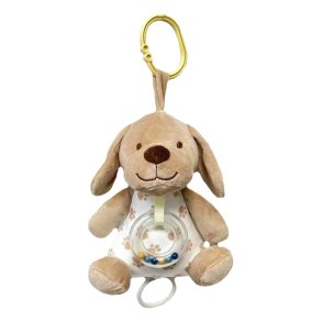 Musik�ske beige hund 18 cm