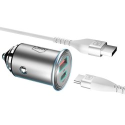 Biloplader 45W 1xUSB-C + USB-A