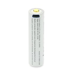 Genopladeligt batteri 18650 3,7V Li-ion 3500 mAh micro USB