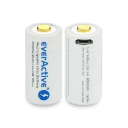 Genopladeligt batteri 16340 3V Li-ion 700 mAh micro USB