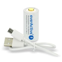 Genopladeligt batteri 16340 3V Li-ion 700 mAh micro USB