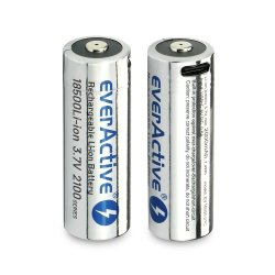 Genopladeligt batteri 18500 3,7V Li-ion 2100 mAh USB-C