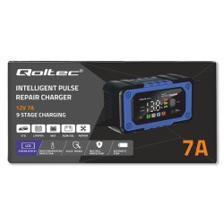 Batterioplader med reparationsfunktion, 12V, 7A