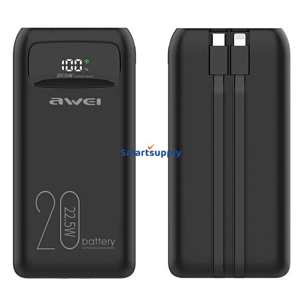 Powerbank 20000mAh P169 K 22,5W USB-C+Apple Cab