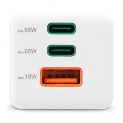 mini oplader 2xUSB-C + 1xA