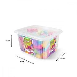 Blokke 132 stk. i en beholder til piger