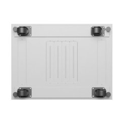 St�ende rackskab 19 42U 600x800 gr� med glasd�re flack pack