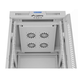 St�ende rack skab 19 22U 600x800 gr� glasd�re LCD flack pack