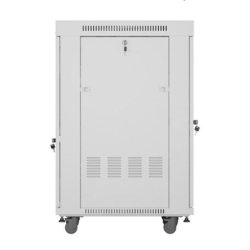 St�ende rack skab 19 22U 600x800 gr� glasd�re LCD flack pack