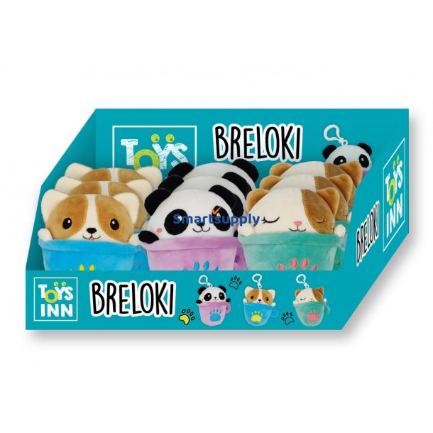 N�glering plysdyr krus mix 9 stk. display