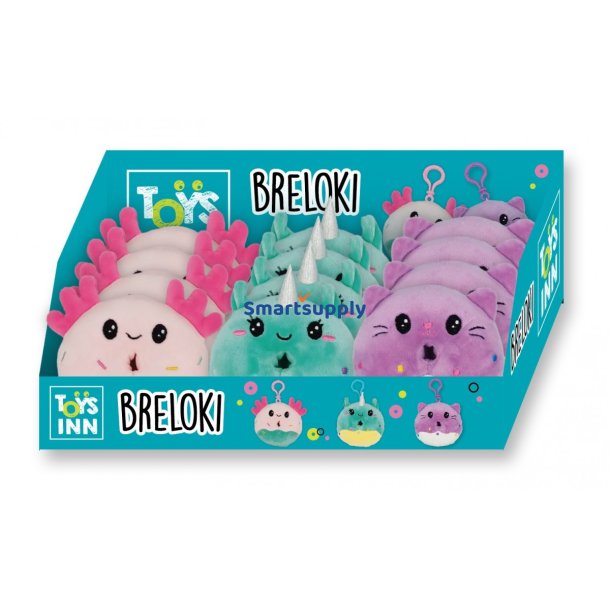 N�glesnore donut plush mix 12stk display