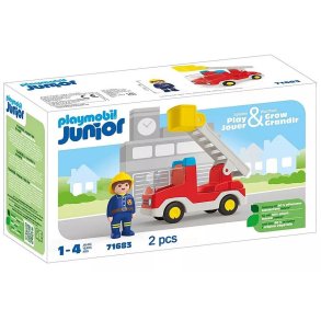 S�t med figur Junior 71683 Brandbil med stige
