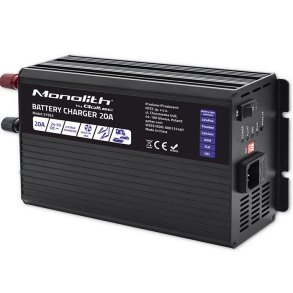 Lader til LiFePO4 AGM GEL SLA batterier 20A