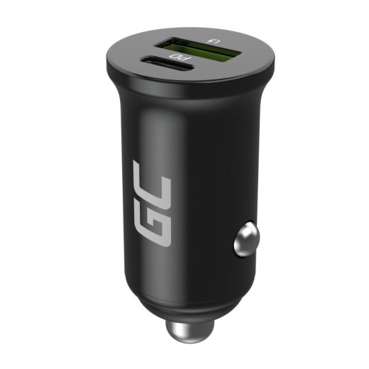 Bilopladers PowerRide Nano38 38W 6A 1xUSB-C,1xUSB-A
