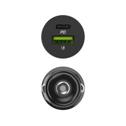 Bilopladers PowerRide Nano38 38W 6A 1xUSB-C,1xUSB-A