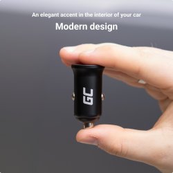 Bilopladers PowerRide Nano38 38W 6A 1xUSB-C,1xUSB-A