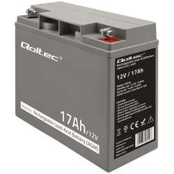Batteri AGM 12V 17Ah max. 255A